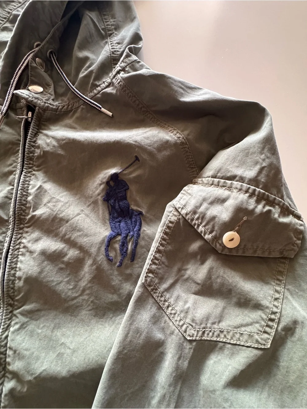 Polo Ralph Lauren Hooded Jacket Big Pony Olive Green
